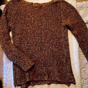 LRL by Ralph Lauren, brown and beige knit sweater